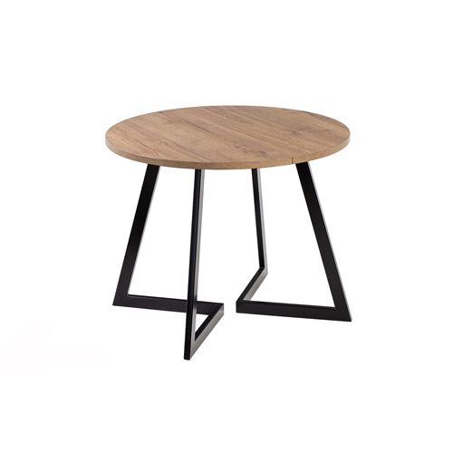 Стол Рим-940, дуб Галифакс табак/черный