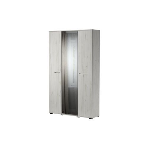 Шкаф Италия ШК-1300, трехдверный, дуб крафт белый