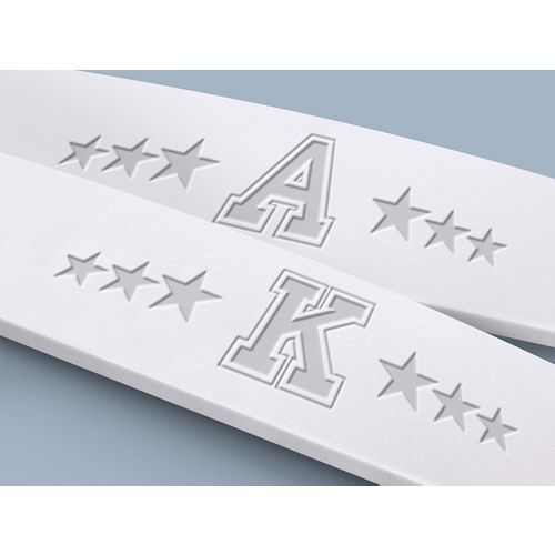 Декор Буква 3Д, для мальчика, дуб крафт белый