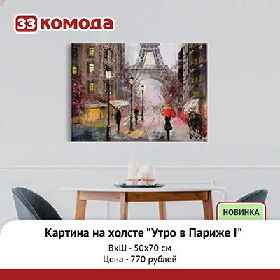 Картина на холсте Утро в Париже I IDEA CT4-14 50х70.jpg