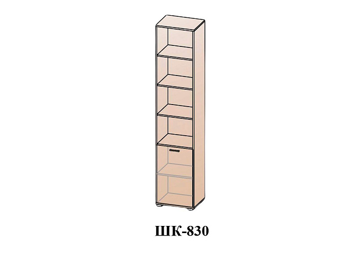 Шкаф Лотос 458 мм, ШК-830, бодега белая