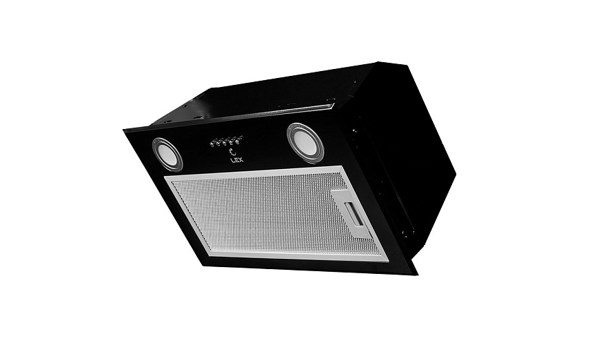 LEX GS BLOC P 600 BLACK Вытяжка полновстраиваемая