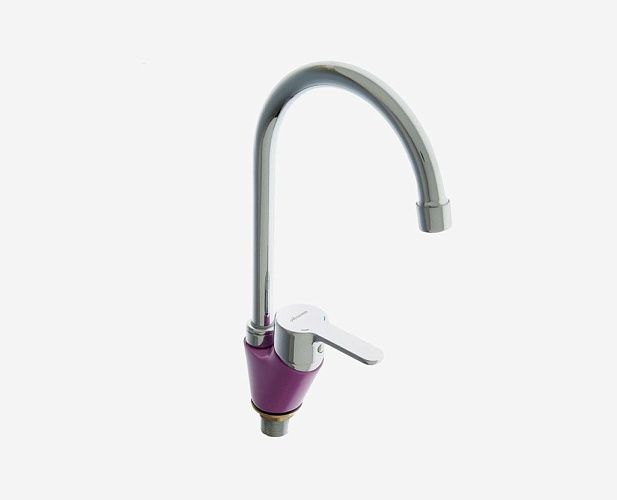 Accoona Смеситель для кухни A4467S однорычажный, фиолетовый/хром