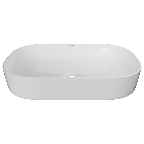 WAVE Раковина накладная Slim прямоугольная 600*400*145 белая
