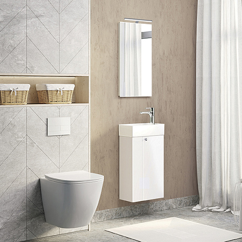 COMFORTY Зеркало Асти 40 Белый глянец
