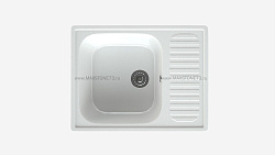 MAXSTONE Мойка глянцевая MS-6 (белый снег) 640*490*215