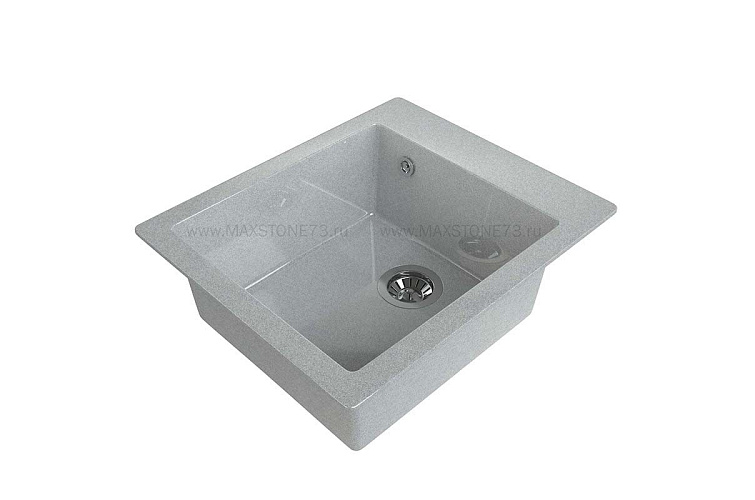 MAXSTONE Мойка глянцевая MS-25 (светло-серая) 415*490*200