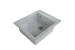MAXSTONE Мойка глянцевая MS-25 (светло-серая) 415*490*200