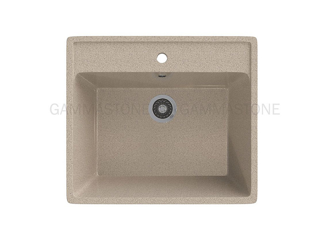 Gamma STONE Мойка матовая GS-21 (песочная) 560*495*190, сифон в комплекте