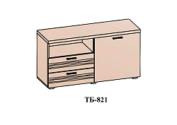 ТВ тумба Лотос ТБ-821, бодега белая