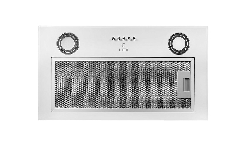 LEX GS BLOC P 600 WHITE Вытяжка полновстраиваемая