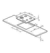LEX GVG 644 T WH Варочная панель газовая