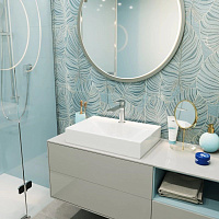 WAVE Раковина накладная Trend прямоугольная 450*300*100 белая