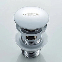 LEDEME Донный клапан L65-2 с переливом, хром