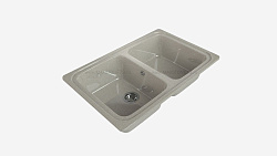 MAXSTONE Мойка глянцевая MS-12 (песочная) 780*495*210