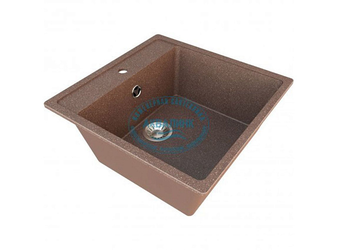 Gamma STONE Мойка матовая GS-21 (терракот) 560*495*190, сифон в комплекте
