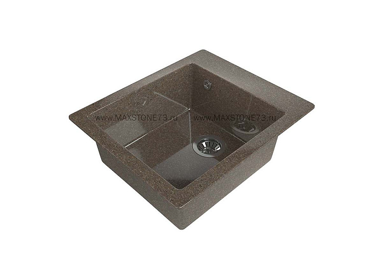 MAXSTONE Мойка глянцевая MS-25 (терракот металлик) 415*490*200