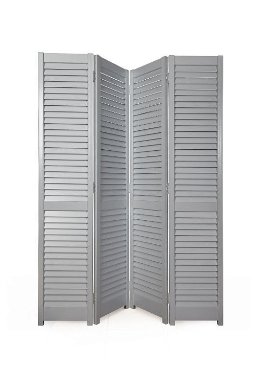 Ширма жалюзийная Серая 1,8м*1,6м  (4 секции)