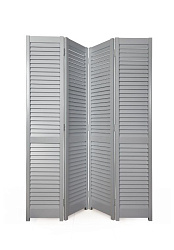 Ширма жалюзийная Серая 1,8м*1,6м  (4 секции)