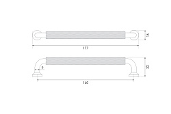 Ручка BOND RS324BL.4/160мм/177мм (черный матовый)
