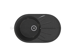 Gamma STONE Мойка матовая GS-5 (черная) 735*455*185
