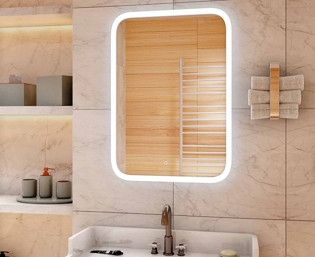 Agava Зеркало Glamour LED 800х1200 c сенсором ЗЛП861