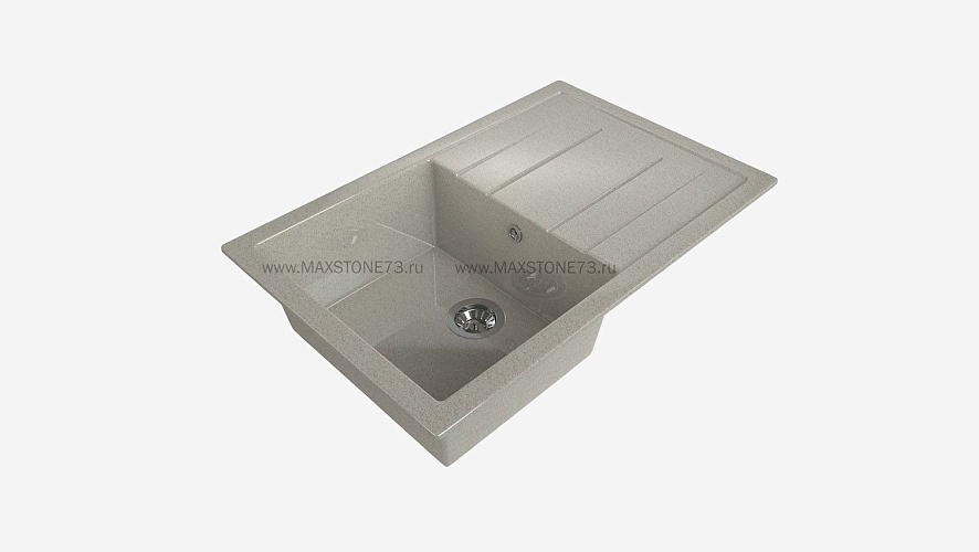 MAXSTONE Мойка глянцевая MS-14 (песочная) 760*490*210
