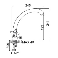 Смеситель для кухни Ledeme H11 L5911
