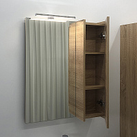 COMFORTY Зеркало-шкаф Тромсе 60 Дуб сонома