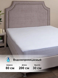 Наматрасник 80*200*25 см, махра ПУ Caress