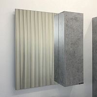 COMFORTY Зеркало-шкаф Осло 80 Бетон светлый