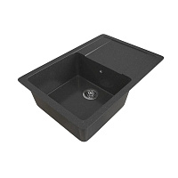 Gamma STONE Мойка матовая GS-15 (черная) 650*490*200