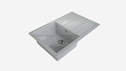 MAXSTONE Мойка глянцевая MS-14 (светло-серая) 760*490*210