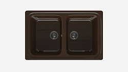 MAXSTONE Мойка глянцевая MS-12 (шоколадная крошка) 780*495*210
