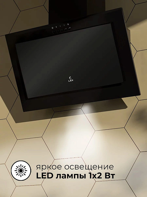 LEX MIO G 600 BLACK Вытяжка наклонная