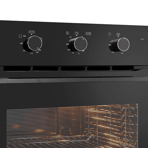 MAUNFELD MOGS703B2 черный Духовой шкаф газовый