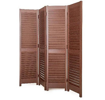 Ширма жалюзийная Венге 1,8м*1,6м  (4 секции)