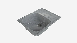 MAXSTONE Мойка глянцевая MS-6 (темно-серая) 640*490*215