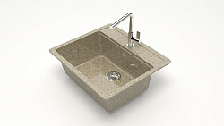 Granit BERGG Мойка глянцевая Джекки Z9Q5 (песочная) 570*505*200