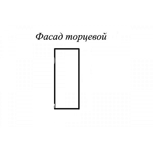 Фасад Ройс торцевой П, белый софт