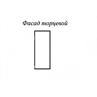 Фасад Ройс торцевой П, белый софт