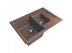 Gamma STONE Мойка матовая GS-11 (терракот) 750*505*210