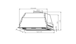 LEX GS BLOC P 600 WHITE Вытяжка полновстраиваемая