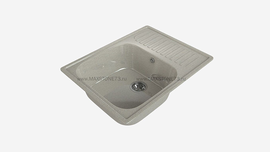 MAXSTONE Мойка глянцевая MS-6 (песочная) 640*490*215