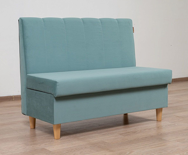 Диван Леа, велюр Newtone aqua blue (бирюзовый)