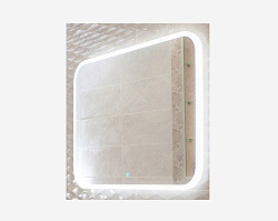 Agava Зеркало Glamour LED 800х900 c сенсором ЗЛП440