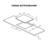 LEX EVH 640A BL Варочная панель стеклокерамическая