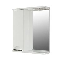 MIXLINE Зеркало-шкаф Этьен 60 Белый левый с подсветкой