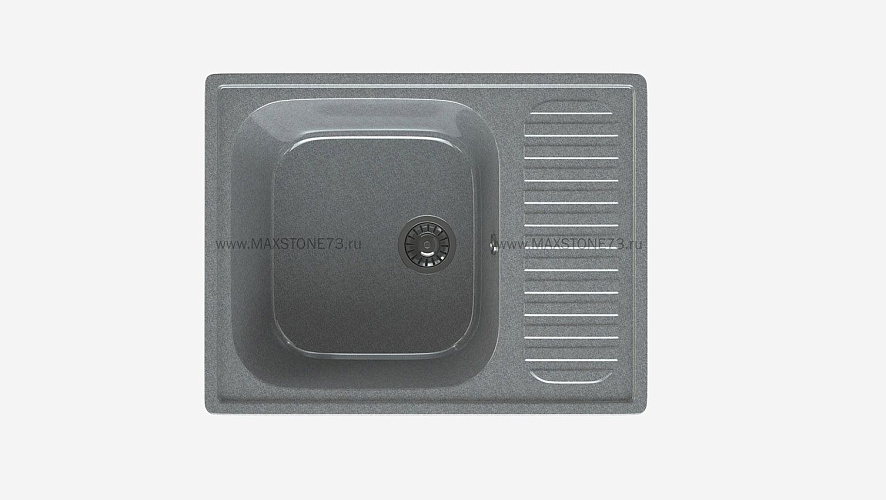 MAXSTONE Мойка глянцевая MS-6 (темно-серая) 640*490*215