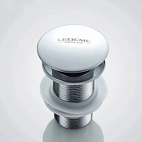 LEDEME Донный клапан L65 без перелива, хром